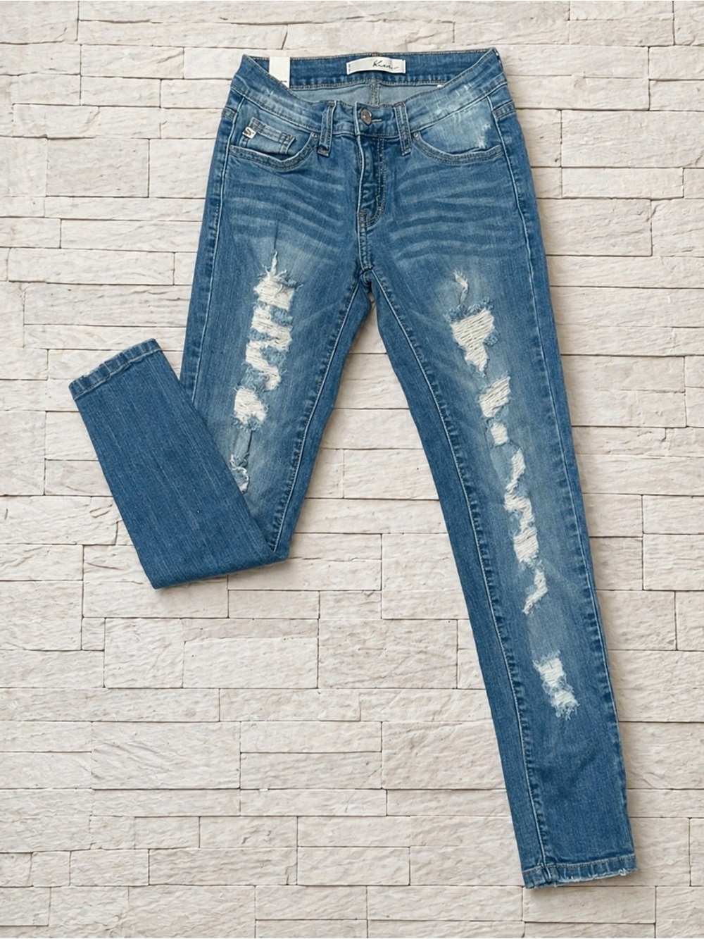 KanCan Light Blue Distressed Skinny Jeans